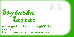 boglarka rajtar business card